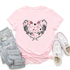 Dancing Skeletons With Heart Valentine's Day Theme For Lovers Forever And Always Love Graphic Tee