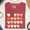 Skin Tone Hearts, Multicultural Love Theme For Valentine's Day Comfort Colors Tee
