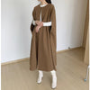 Sleeveless Cape Vest | Minimalist Long Wool-Blend Gilet Coat (MS204)