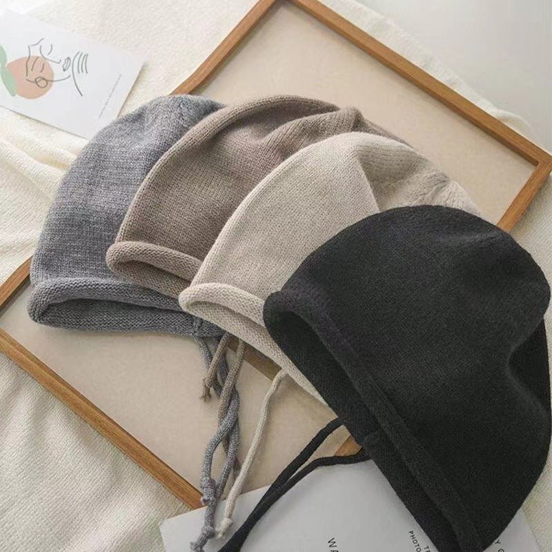 Slouchy Drawstring Beanie Hat(MAC304)