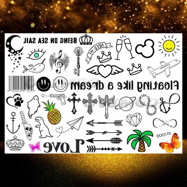 Small 3D Dinosaur Temporary Sticker Tattoos Colorful Tiny Tattoos For Party Children