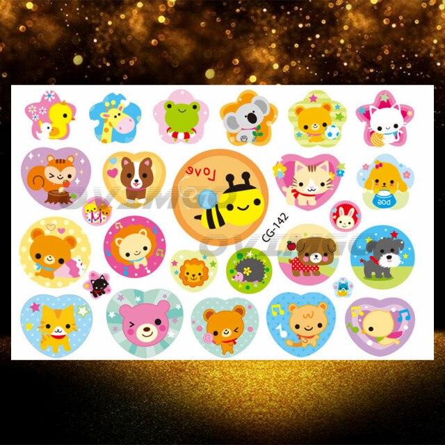 Small 3D Dinosaur Temporary Sticker Tattoos Colorful Tiny Tattoos For Party Children