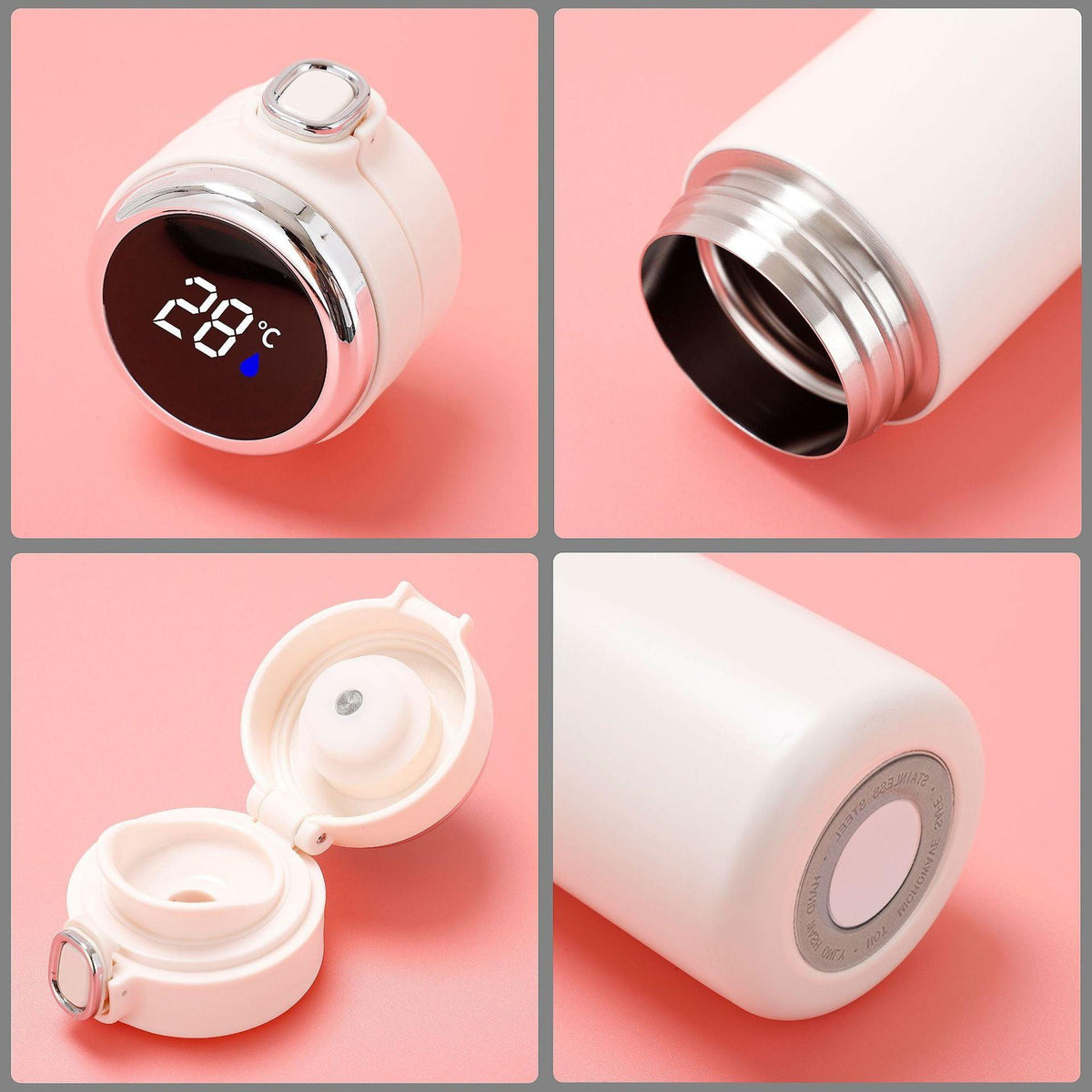 Smart Thermos Mug Mini Stainless Steel Thermos Cup Portable Leak Proof Water Cup with Filter Water Vacuum Tea Coffee Bottle Cup Smart Water bottle Stainless Steel Travel Mug Thermoses Cup Flask