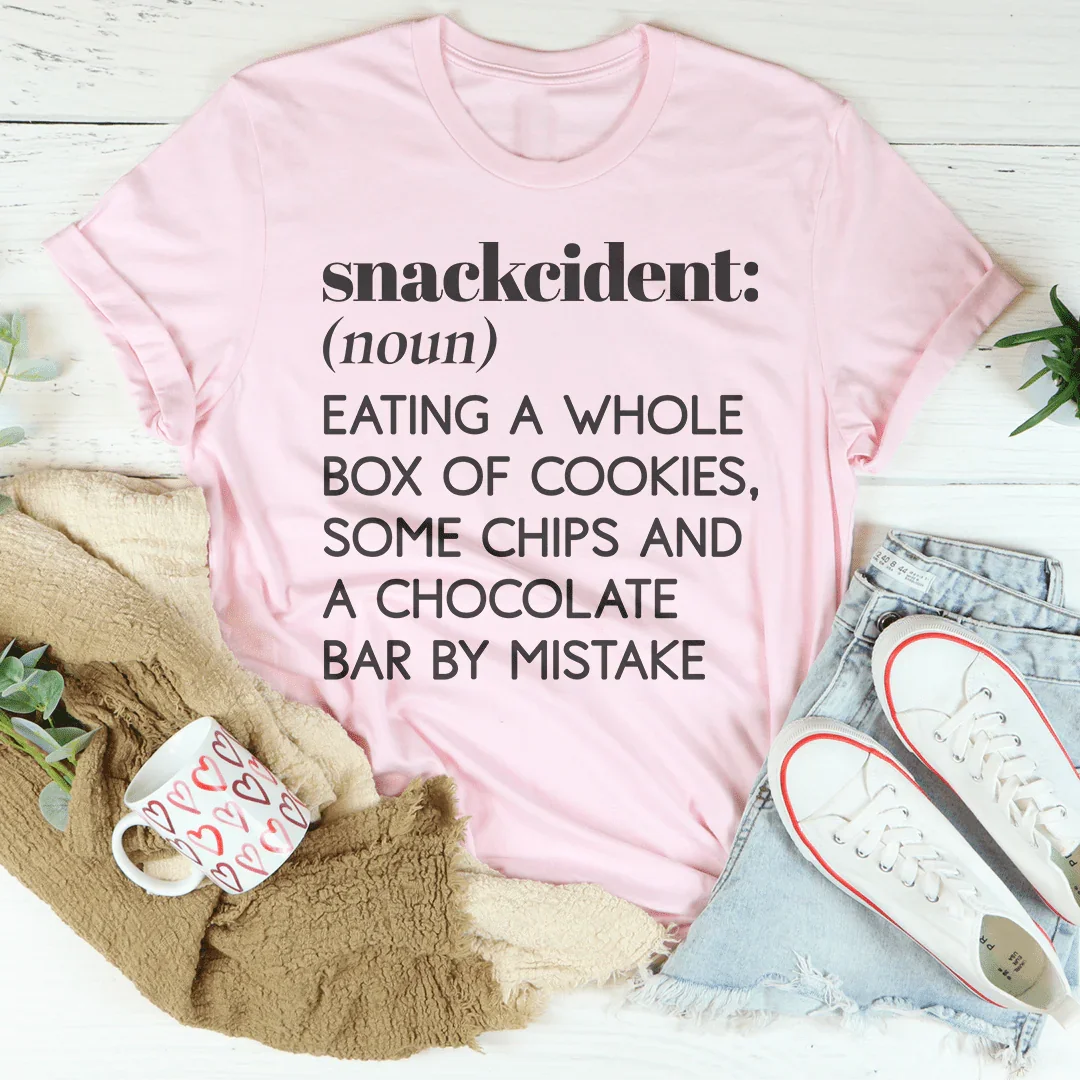Snackcident Noun Eating A Whole Box Of Cookies Tee