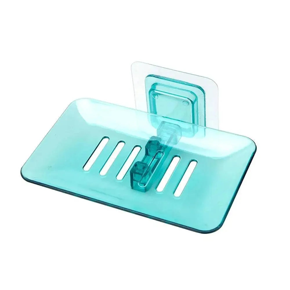 Soap Dish Suction Cup Soap Dish Soap Dish for Bathroom Case Soap Box Dish Storage Plate Drain Soap Box Soap Holder Transparent Soap Dish Drainer Tray - Suction Cup Soap Dish Holder Wall Mounted for Bathroom Shower