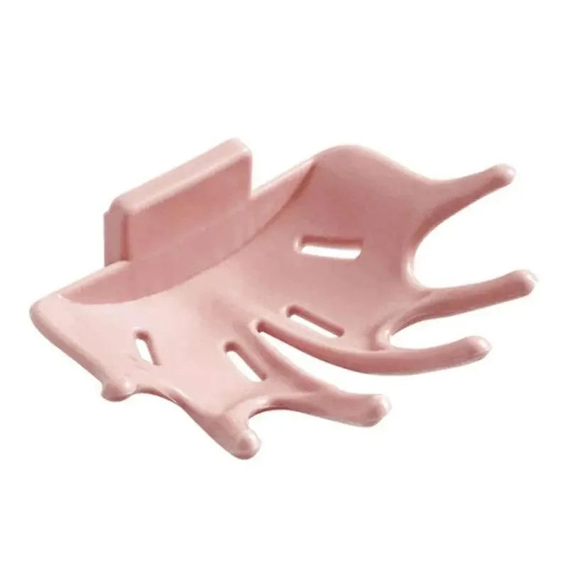 Soap Holder Bathroom Shower Dish Plates Storage Box With Drain Wall Mounted Self Adhesive Plastic Supplies Bathroom Soap Rack Suction Cup Bathroom Soap Dish Holder Shower Soap Dish Saver Tray Bar Soap Sponge Holder for Shower Bathroom Tub and Kitchen