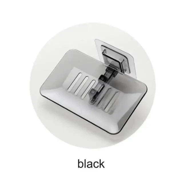 Soap Rack No Drilling Wall Mounted Double Layer Soap Holder Soap Sponge Dish Bathroom Accessories Soap Dishes Self Adhesive Soap Dish Bar Soap Holder Soap Dishes Tray Saver Case Box for Shower Bathroom Kitchen Dish Drainer Drying Rack
