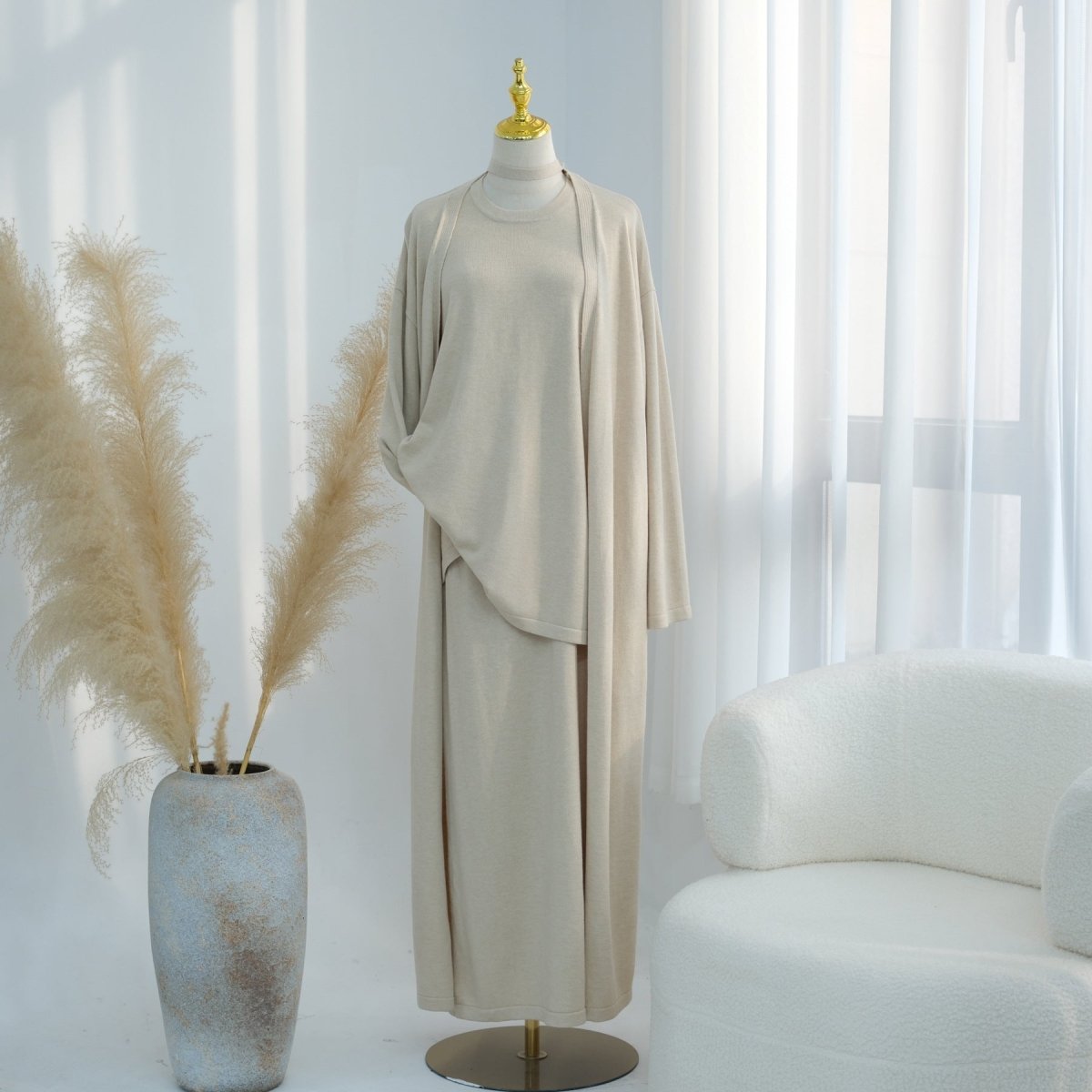 Soft Knit Three-Piece Set(MOA284)