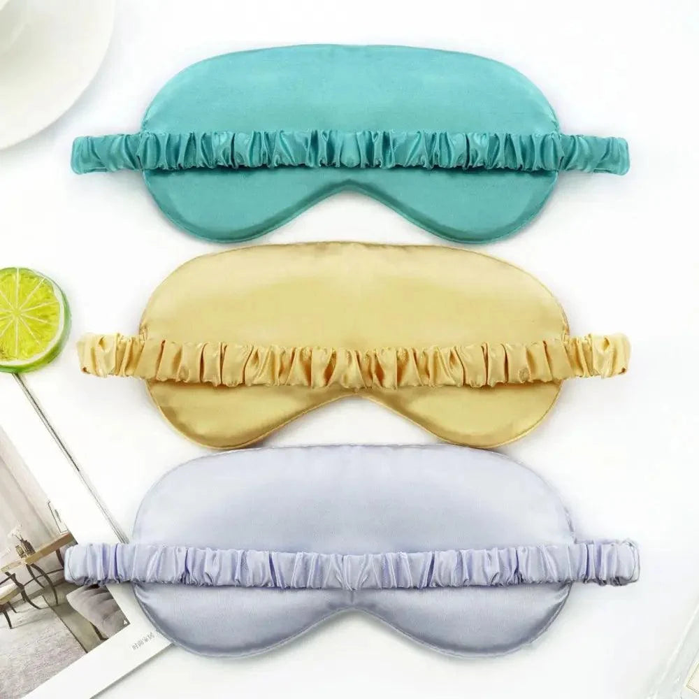 Soft  Silk Sleep Eye Mask Portable Travel Eye Patch Nap Eye Patch Super Smooth Eye Mask Eye Cover Sleeping Mask Night