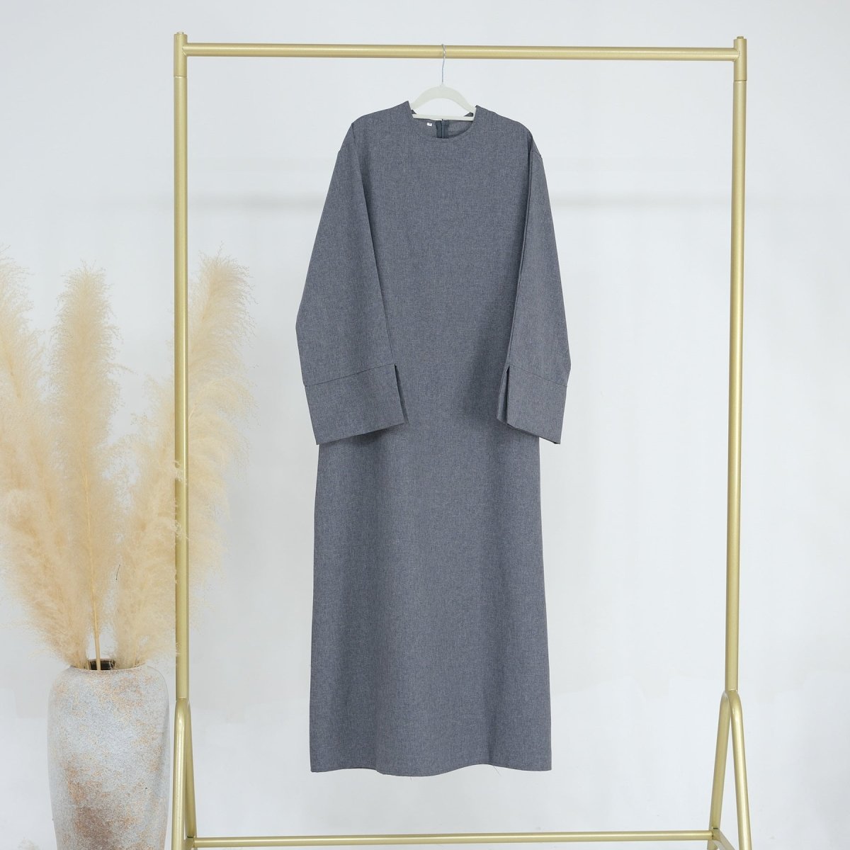Solid Color Casual Loose Abaya (MA109)