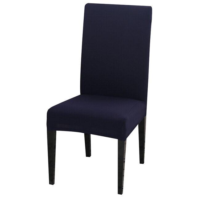 Solid Color Chair Cover Stretch Spandex Seat Cover For Office Wedding Banquet Hotel Home Chair Covers Banquet Chair Seat Protector Slipcover For Home Party Hotel Wedding Ceremony