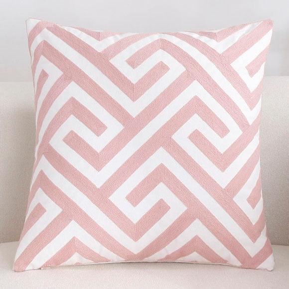 Solid Geometric Cushion Cover Pink Gray Blue Modern Decorative Throw Pillow Case Cushion Case for Room Bedroom Room Decorative Sofa Cushions Throw Pillows Cotton Pillow Covers Pillowcases 45x45