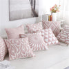 Solid Geometric Cushion Cover Pink Gray Blue Modern Decorative Throw Pillow Case Cushion Case for Room Bedroom Room Decorative Sofa Cushions Throw Pillows Cotton Pillow Covers Pillowcases 45x45