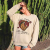 Sorry Cowboy My Heart Ain't For The Taking Graphic Cozy Western Inspired Sweatshirt