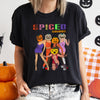 Spiced Gourds Funny Retro Halloween Haunted Harvest Moon Illustration Comfort Colors Tee