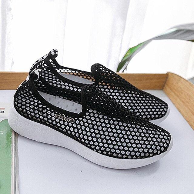 Sport Mesh Breathable Women Shoes Fashion Sports Soft Comfortable Women Shoes Fashion Slip-On Sports Shoes Soft Sole Breathable Comfortable Running Walking Shoes
