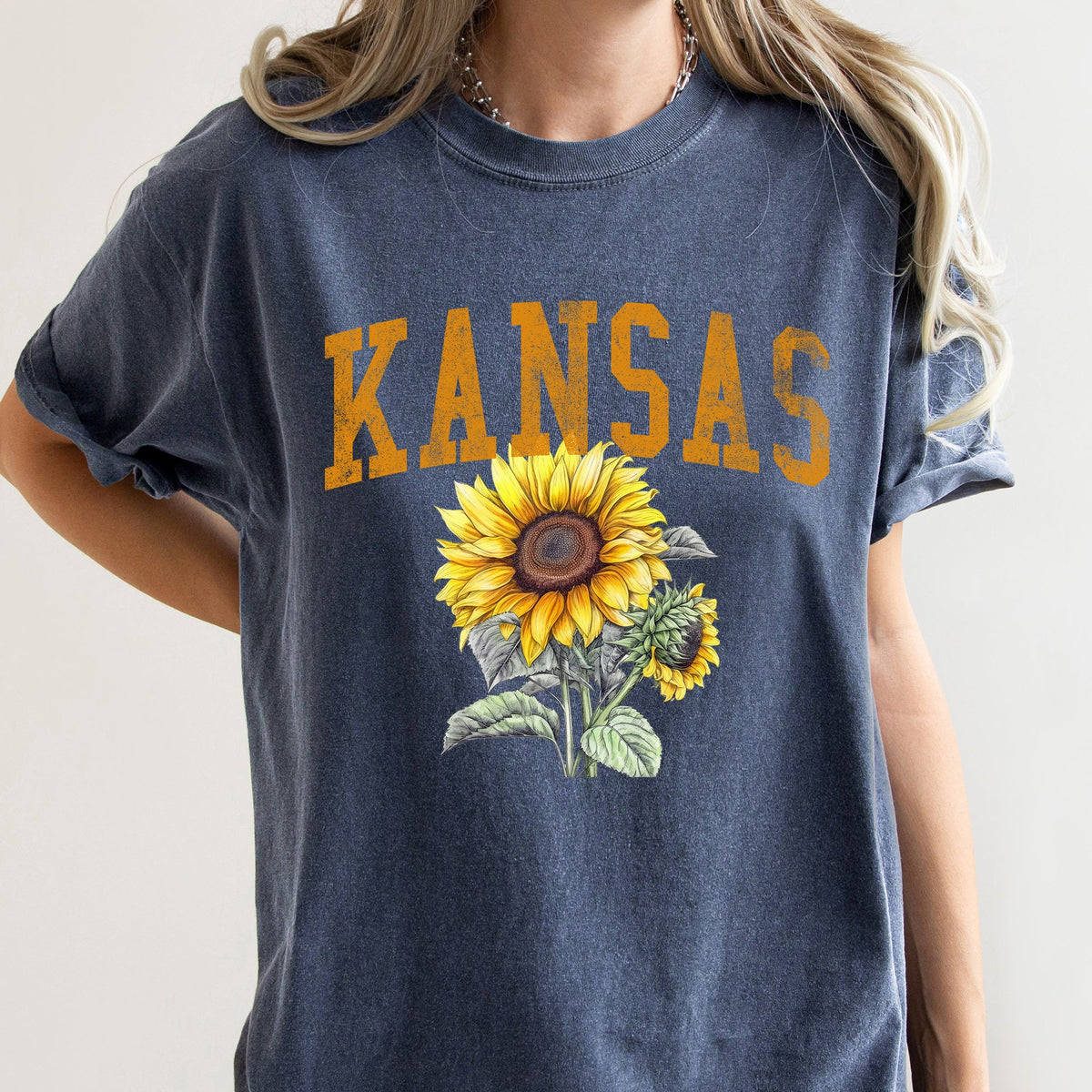 Kansas State Flower Comfort Colors Tee