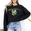 Massachusetts State Flower Emblem Celebrating Bay State Heritage Artwork Sweatshirt