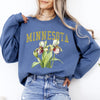 Minnesota State Flower Botanical Illustration Emblem Artwork For State Lovers Sweatshirt