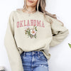 Oklahoma State Flower Bold State Pride Graphic Artwork In Premium Comfort Sweatshirt