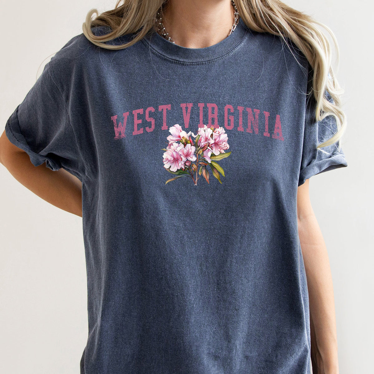 West Virginia State Flower Comfort Colors Tee