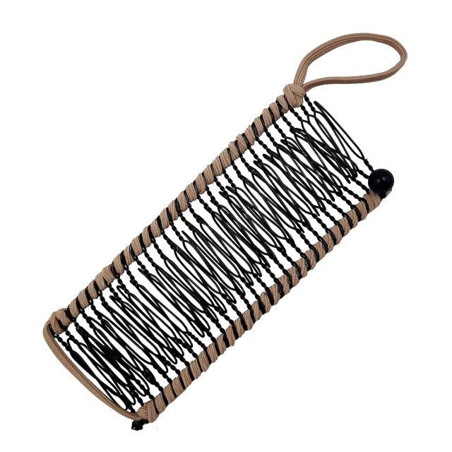 Stretch Banana Clip Double Side Lazy Women Hair Comb Easy Thick Curly Hair Styling Tool Ponytail Mohawk Bun Maker Accessories For Curly Hair Women