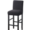 Stretch High-Hoot Bar Stool Chair Cover Polar Fleece Solid Color Bar Cafe Front Desk Restaurant Wedding Chair Protective Cover Stretch Chair Cover For Dining Room Elastic Material Slipcover For Office Chair