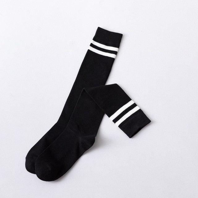 Striped Long Warm Thigh High Stockings Women's Casual Tube Thigh High Socks for School Over Knee High Socks for girls