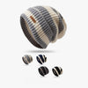 Striped Slouchy Beanie Hat(MAC305)