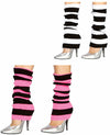 Striped Stay Up Ribbed Leg Warmers