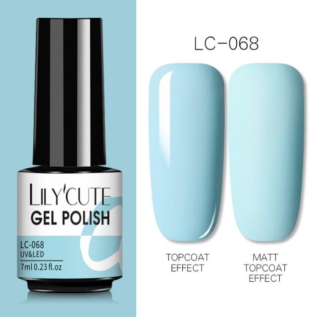 Stylish Blue Womens Nail Gel Polish Permanent UV Gel Popular High Quality Colorful Nail Polish Gel For Girls