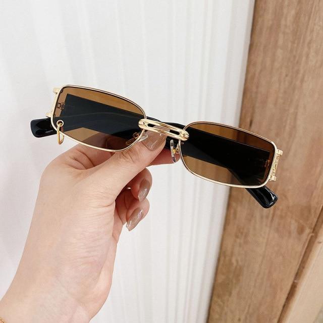 Stylish Fashionable Women Sunglasses Trending & Luxury  Square Popular Design Men Glasses New Vintage Metal Black Comfortable Lenses Outdoor Travel Driving Sunglasses