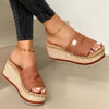 Summer Women Platform Sandals Flip Flops Soft Comfortable New Casual Shoes Outdoor Beach Slippers Summer Beach Sandals Summer High Heel Platform Flip Flops Casual Outdoor Leisure Beach Shoes