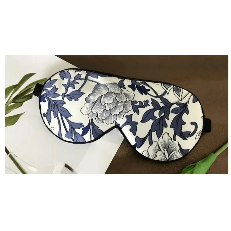Super Smooth  Mulberry Silk Sleep Eye Mask & Blindfold With Elastic Strap Travel Eye Patch Soft Nap Eye Patch  Eye Cover Eyeshade for Night Sleeping Mask For Women