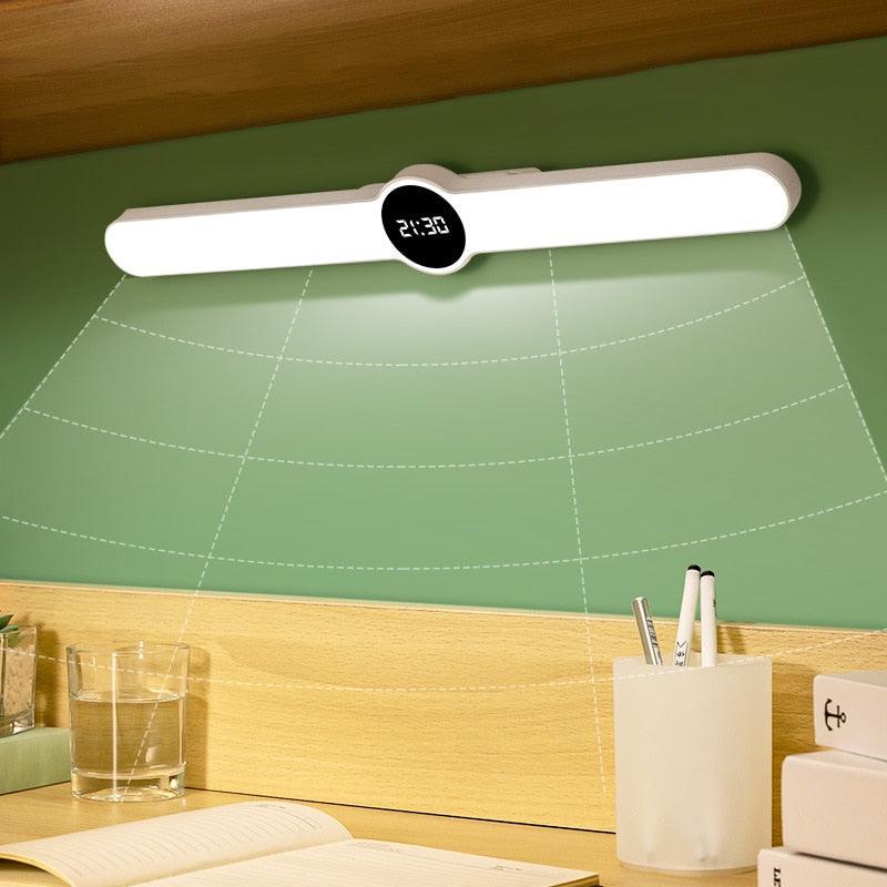 Table Lamp Table Clock USB Lamp Magnetic Led Desk Lamp Study Office Light Rechargeable Bedroom Bedside Children Lamp Decorative Table Lamp Cute Study Lamps for Bedroom Décor