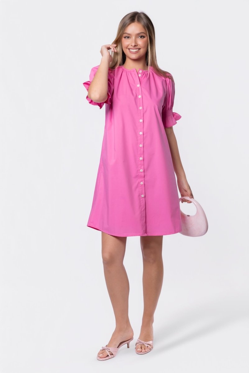 Taya Dress 37" (Pink)
