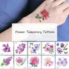 Temporary 3D Rose Flower Tattoos Sticker Body Art Tattoo Sticker Waterproof Luxury Tattoo Rose Lotus Flower Fashion Sticker For Womens