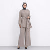 Textured Longline Top & Wide-Leg Trouser Set(MS455)
