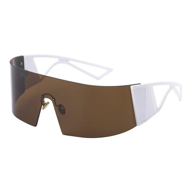 The New Sports Polarized Sunglasses UV400 Outdoor Cycling Glasses Sunglasses For Women & Men New Blue Frame Rimless Rectangle Shape  Sun Glasses For Unisex Design New Mirrored Wind Proof Sport Eyeglasses For Sunglasses