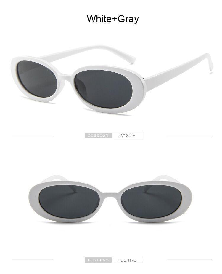 Tiny Small 90s Sunglasses Women Polarized Retro Oval Shape Sunglasses For Woman Designer Sun Glasses For Female Elegant Small Frame Cool Vintage