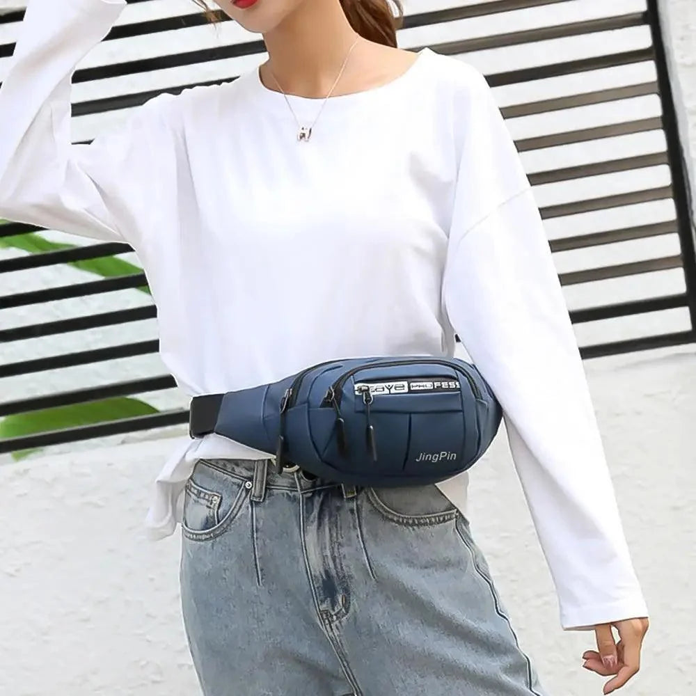 Trendy Waist Pouch Bag Hip Pack With Adjustable Straps for Casual Travel Hiking Running Outdoor Sports Classy Money Pouch Waist Bag