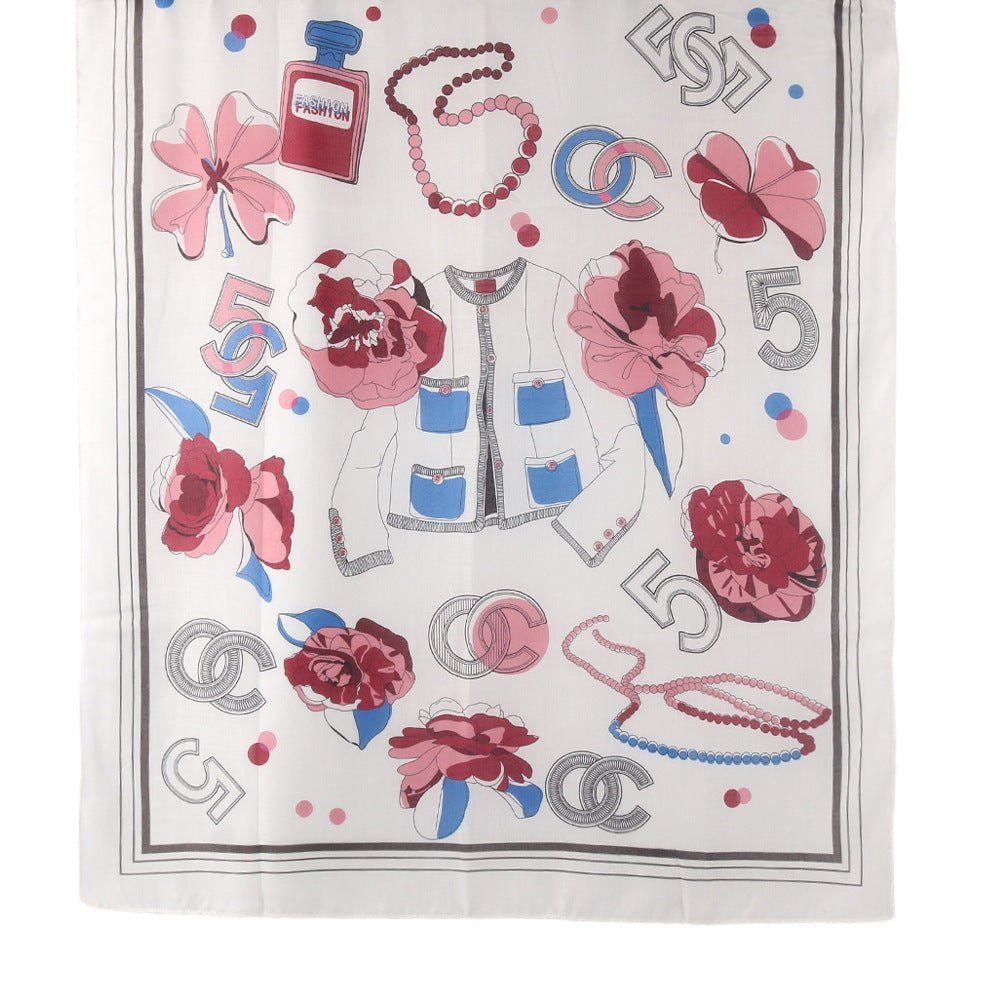 Twill Cotton Printed Scarf (MH215)