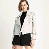 Unique Design Faux Leather Jacket Women Loose Soft Vintage Motorcycle Biker Coat Short Pu Leather Coat Female Punk Autumn Streetwear Outwear