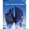 Unisex Winter Blue Touch Screen Gloves Windproof Men And Women Ski Touchscreen Texting Gloves Autumn Warm And Soft Anti Slip Gloves For Cold Weathers