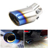 Universal Car Muffler Tip Round Stainless Steel Pipe Chrome Tail Muffler Tip Pipe Silver Exhaust Tail Pipe Diameter Stainless Steel Chrome Effect Car Muffler Tips Car Accessories Muffler Universal Stainless Steel For Cars