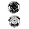 Universal Waterproof 7/8 Motorcycle Bike Handlebar Mount Clock Watch Quartz Watch Motorcycle Handlebar Mount Watch Dial Clock Universal Waterproof Silver Tone Clock Aluminum Luminous Clock For Motorbike