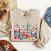 Valentine's Coffee Lover Cozy Valentine's Day Edition Premium Fleece Comfort Fit Sweatshirt