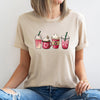 Valentine's Day Coffee Drinks Cupids Latte Art Be Mine Love Letter Cozy Graphic Tee