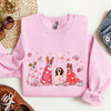 Valentine Ghost Dogs Whimsical Pet Portrait Design For Dog Lovers Everywhere Sweatshirt