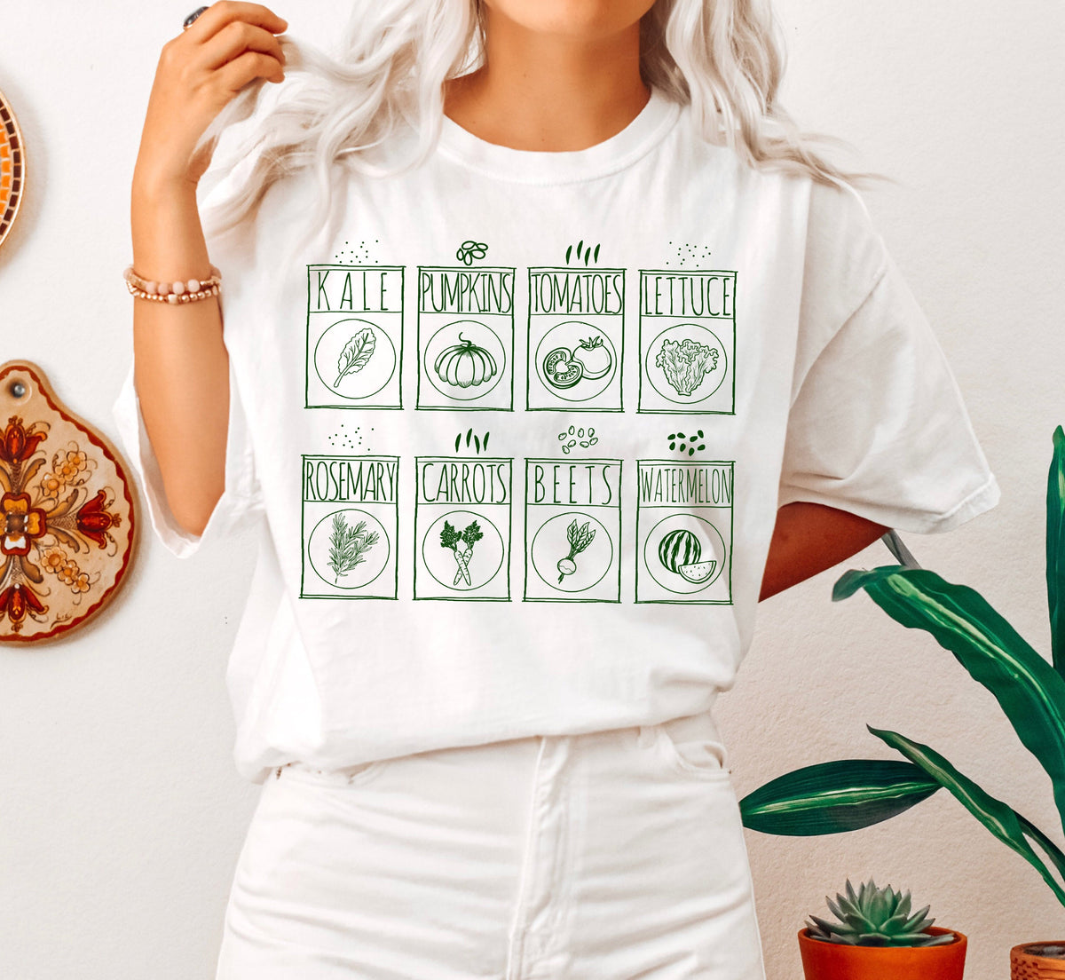 Vegetable Lover Gardening Vegan Kale Garden Enthusiast Veggie Plant Lover Comfort Colors Tee